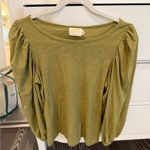 Nation LTD Olive Long Sleeve Top